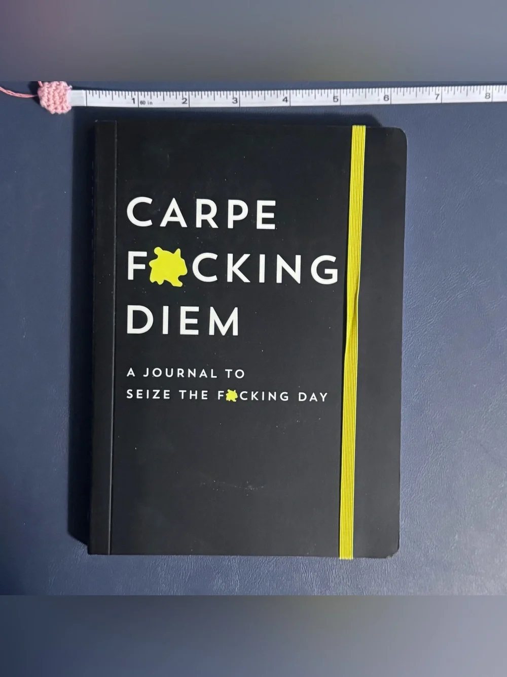 Carpe Diem Journal - Black with Yellow Accent